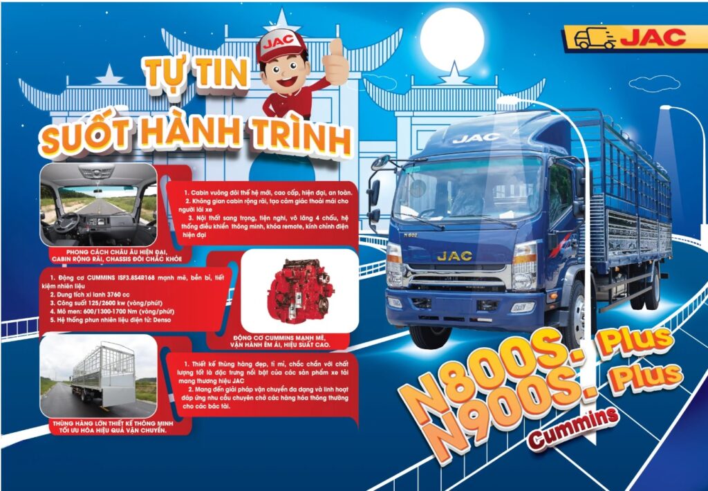 giới thiệu xe tải jac n900s