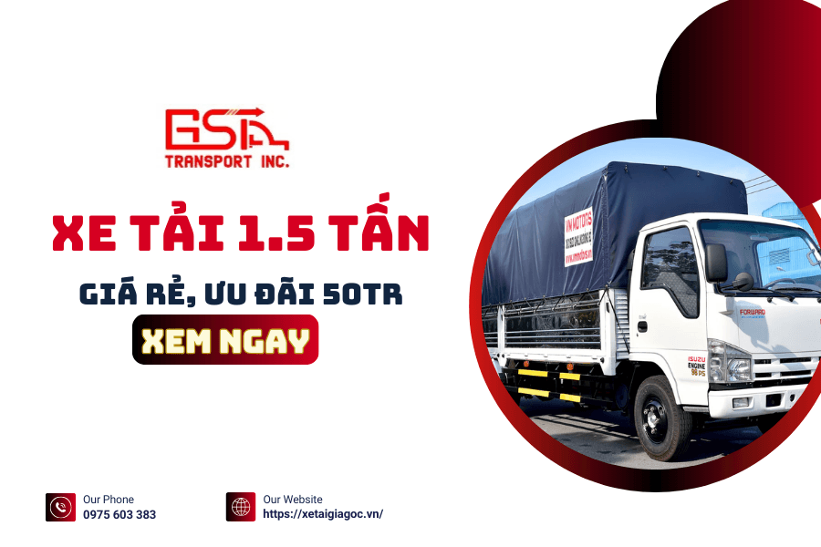 xe tải 1 5 tấn