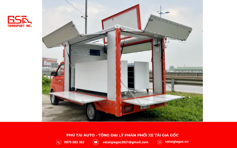 Xe tải SRM T30 thùng bán hàng lưu động được thiết kế chuyên biệt cho kinh doanh di động