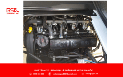 Xe tải SRM T30 thùng kín inox được trang bị động cơ DLCG14 4 kỳ, 4 xi-lanh thẳng hàng