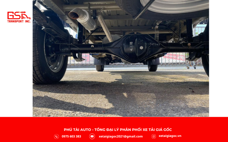 Khung gầm xe tải SRM T30 thùng kín inox được thiết kế chắc chắn và bền bỉ