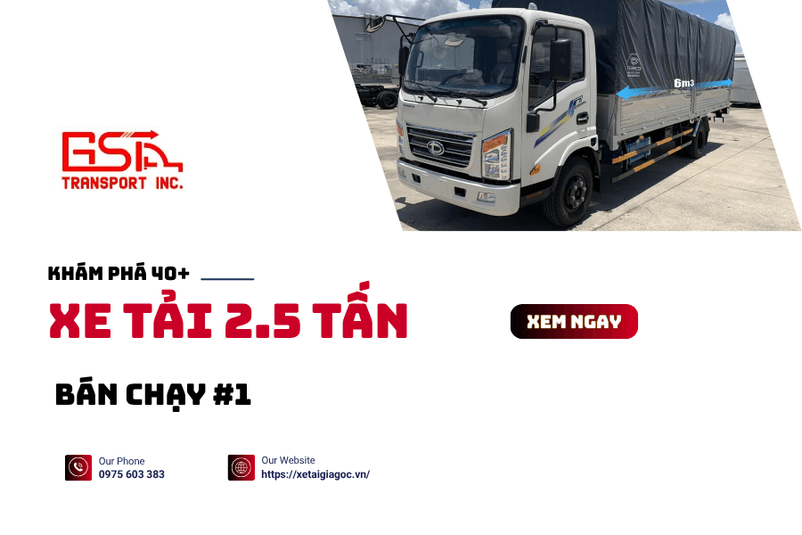 mẫu xe tải 2 5 tấn