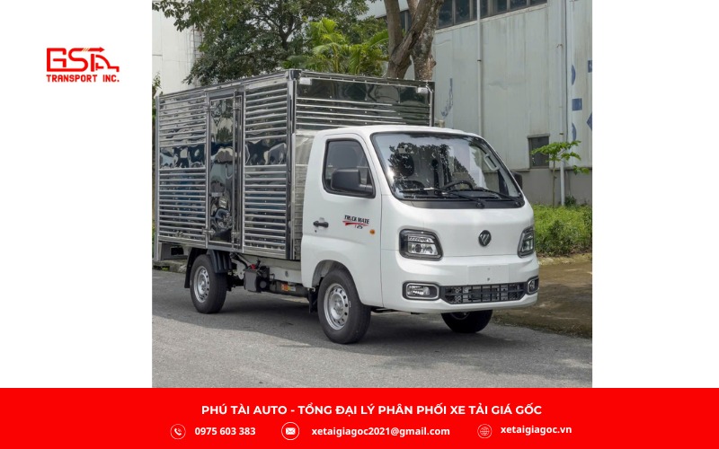 Xe tải Veam FOTON T25 thùng kín là mẫu xe tải nhẹ thế hệ mới sử dụng động cơ xăng