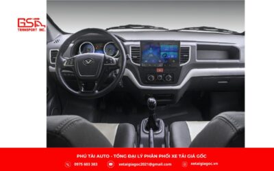 Xe tải van Đô Thành V56 2 chỗ 945kg sở hữu nội thất hiện đại, tiện nghi và khoa học