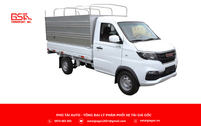Dòng xe tải SRM T20a thùng mui bạt 930 kg là mẫu xe tải nhẹ hiện đại, phù hợp cho việc vận chuyển hàng hóa đa dạng trong đô thị và các khu vực có đường nhỏ hẹp