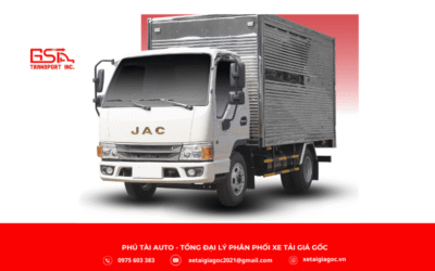 Xe tải JAC H200 E5 thùng kín là dòng xe tải nhẹ, trọng tải tối đa 1.995 kg