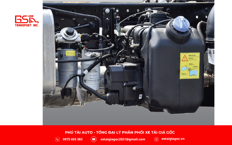 Xe tải Đô Thành IZ71SL Plus thùng lửng sử dụng động cơ diesel JX493ZLQ5C công nghệ ISUZU Nhật Bản