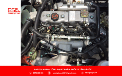 Động cơ xe tải Đô Thành IZ60SL Plus thùng mui bạt sử dụng diesel JX493ZLQ5 nhập khẩu