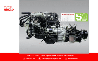 Xe tải Đô Thành IZ60SL Plus thùng lửng sử dụng động cơ diesel JX493ZLQ5C công nghệ Nhật Bản