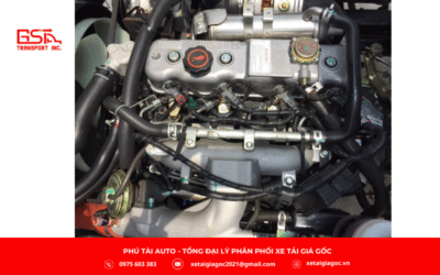 Động cơ xe tải Đô Thành IZ45S thùng mui bạt được trang bị máy JX493ZLQ4 – loại động cơ diesel 4 xi lanh thẳng hàng