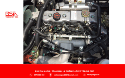 xe tải Đô Thành IZ45S thùng kín sử dụng máy JX493ZLQ4 công nghệ Isuzu, dung tích 2.771 cc, cho công suất 109 PS và mô-men xoắn 260 N.m