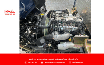 Xe tải Đô Thành IZ62M thùng mui bạt sử dụng động cơ Isuzu JE493ZLQ5 công nghệ Nhật Bản, đạt chuẩn khí thải Euro 5 thân thiện môi trường