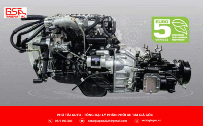 Động cơ xe tải Đô Thành IZ50M Plus thùng mui bạt sử dụng máy Diesel ISUZU JX493ZLQ5 2.7L turbo tăng áp