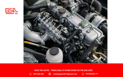 Động cơ của Đô Thành IZ50M Plus thùng lửng được trang bị máy ISUZU đạt chuẩn Euro 5