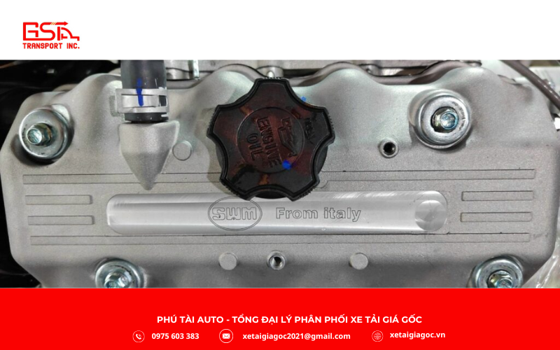 Động cơ của xe tải SRM T15 thùng lửng được trang bị khối SWJ16 công nghệ Italy, nổi bật với khả năng vận hành mạnh mẽ và tiết kiệm nhiên liệu