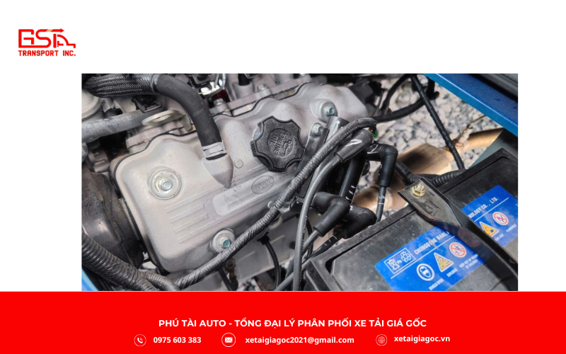 Xe tải SRM K990 được trang bị động cơ SWB11 có dung tích 1.051cc, sản sinh công suất cực đại 60 mã lực