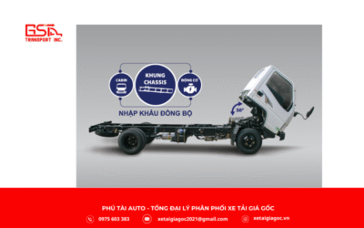 Khung gầm xe tải Đô Thành IZ50M thùng mui bạt được thiết kế chắc chắn và bền bỉ