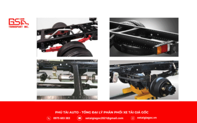 Khung gầm xe tải Đô Thành IZ50M thùng kín được chế tạo từ thép hợp kim cường độ cao