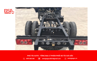 Khung gầm xe tải Đô Thành IZ50M thùng lửng được làm từ thép hợp kim cường độ cao