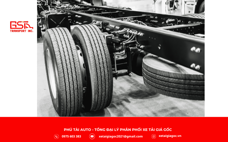 Khung gầm xe tải Đô Thành IZ71SL Plus thùng kín được chế tạo từ thép cường độ cao B510L