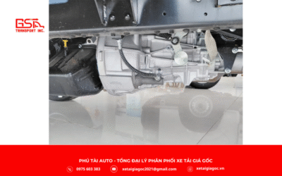 Khung dập liền nguyên khối từ thép chịu lực cao giúp hạn chế rung lắc khi chở hàng nặng.