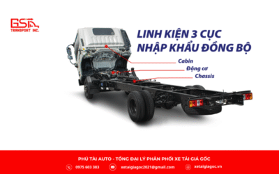 Khung gầm xe tải Đô Thành IZ60SL Plus thùng lửng được chế tạo từ thép cường độ cao