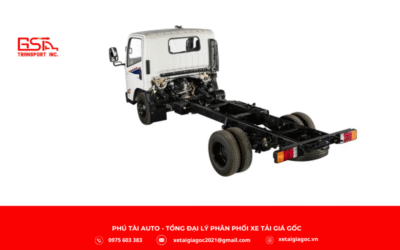 Khung gầm Đô Thành IZ45S được dập nguyên khối từ thép chịu lực cao, bền bỉ và chịu tải tốt.