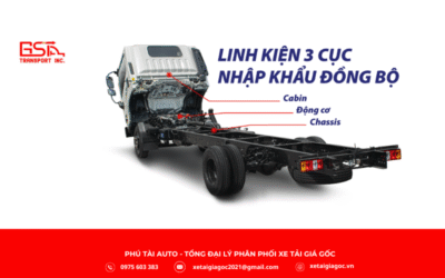 Khung gầm xe tải Đô Thành IZ45S thùng lửng được thiết kế chắc chắn, bền bỉ