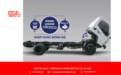 Khung gầm Đô Thành IZ62M thùng kín được chế tạo từ thép chất lượng cao, mang lại độ cứng vững và khả năng chịu tải tốt cho mức tải trọng 3,39 tấn