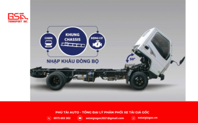 Khung gầm xe tải Đô Thành IZ62M thùng lửng được chế tạo từ thép chịu lực dập nguyên khối, cho độ cứng vững cao và khả năng chịu tải tốt