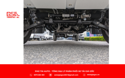 Khung gầm của xe tải SRM T15 thùng kín được thiết kế chắc chắn với thép gia cường