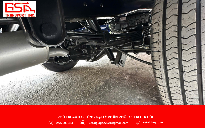 Khung gầm SRM T15 thùng mui bạt được chế tạo chắc chắn với thép gia cường chịu tải cao