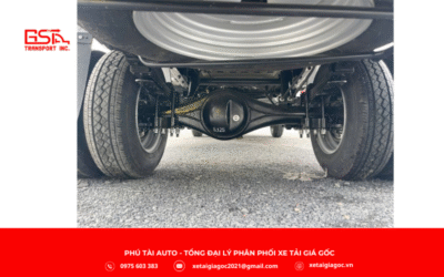 Xe tải SRM S1 thùng dài 3m bánh đôi sở hữu khung gầm chắc chắn, dập liền khối từ thép chịu lực, tăng độ bền và giảm rung lắc khi chở hàng nặng