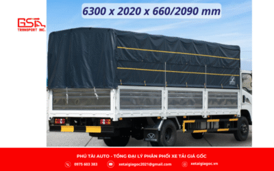 Thiết kế thùng mui bạt cân đối, giúp xe vừa đảm bảo sức chứa lớn vừa vận hành ổn định