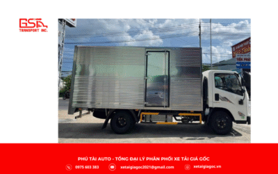 Thùng kín được gia cố chắc chắn bằng vật liệu thép chất lượng cao, phủ sơn tĩnh điện chống gỉ sét, giúp bảo vệ hàng hóa an toàn trước thời tiết khắc nghiệt và bụi bẩn