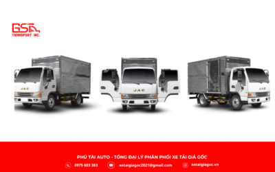 Xe tải JAC H200 E5 thùng kín có ngoại thất hiện đại, cabin khí động học giảm lực cản gió