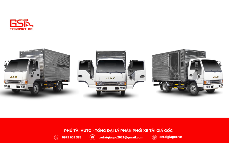 Xe tải JAC H250 E5 thùng kín sở hữu cabin khí động học 5600 x 1910 x 2830 mm