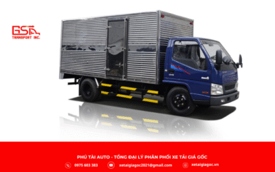 Ngoại thất xe tải Đô Thành IZ50S thùng kín nổi bật với thiết kế nhỏ gọn, hiện đại, phù hợp di chuyển linh hoạt trong khu vực nội đô