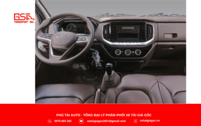 Nội thất xe tải Đô Thành IZ50M thùng kín được thiết kế rộng rãi, tiện nghi và tối ưu cho người lái