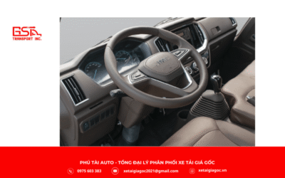 Nội thất xe tải Đô Thành IZ50M thùng lửng được thiết kế rộng rãi, tiện nghi và hướng đến sự thoải mái tối đa cho người lái.