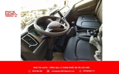 Nội thất xe tải Đô Thành IZ71SL Plus thùng kín được thiết kế rộng rãi, hiện đại và tiện nghi