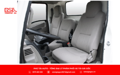 Nội thất xe tải Đô Thành IZ60SL Plus được thiết kế hướng đến sự thoải mái và tiện nghi cho người lái