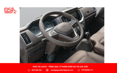 Nội thất xe tải Đô Thành IZ45S thùng mui bạt mang lại cảm giác thoải mái và tiện nghi