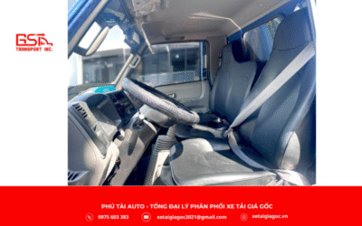 Nội thất xe tải Đô Thành IZ50S thùng lửng được thiết kế hiện đại, tối ưu cho sự thoải mái và tiện dụng.