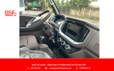 Nội thất xe tải Đô Thành IZ62M thùng mui bạt mang đến không gian cabin rộng rãi, tiện nghi và thân thiện với người lái