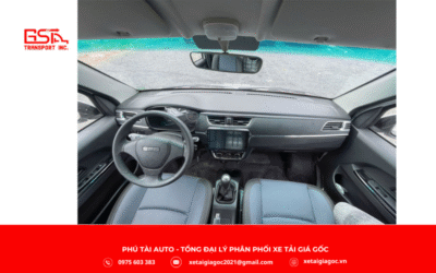 Nội thất xe tải SRM S1 thùng kín 1.5 tấn rộng rãi, tiện nghi và thoải mái, lấy cảm hứng từ xe du lịch