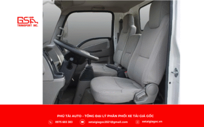 Nội thất xe tải Đô Thành IZ50M Plus thùng lửng được thiết kế rộng rãi, thoải mái và tiện nghi cho cả tài xế lẫn phụ xe