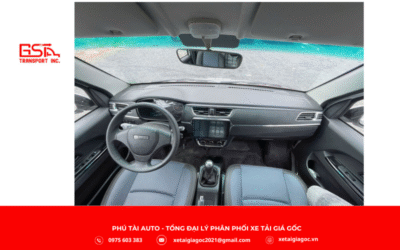 Nội thất xe tải SRM T15 thùng kín được thiết kế theo hướng rộng rãi và tiện nghi