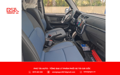 Nội thất xe tải SRM S1 thùng bạt hiện đại, tiện nghi và thoải mái