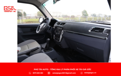 Nội thất xe tải SRM T30 thùng dài 2.9m hiện đại, rộng rãi và tiện nghi